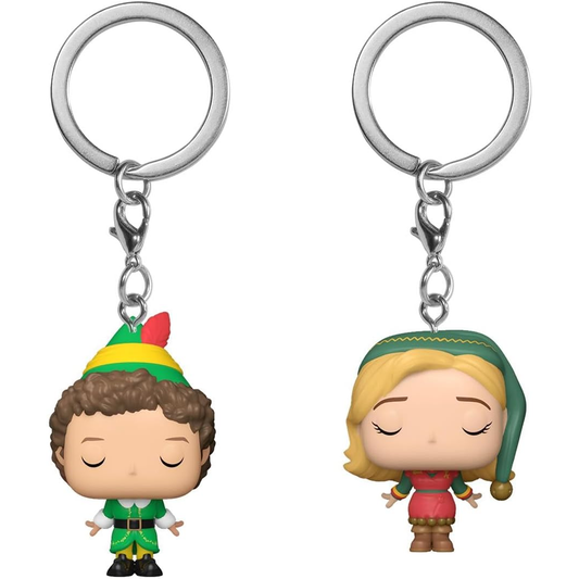 Funko Pocket Pop! Keychain: Christmas - Buddy The Elf & Jovie (2 Pack)