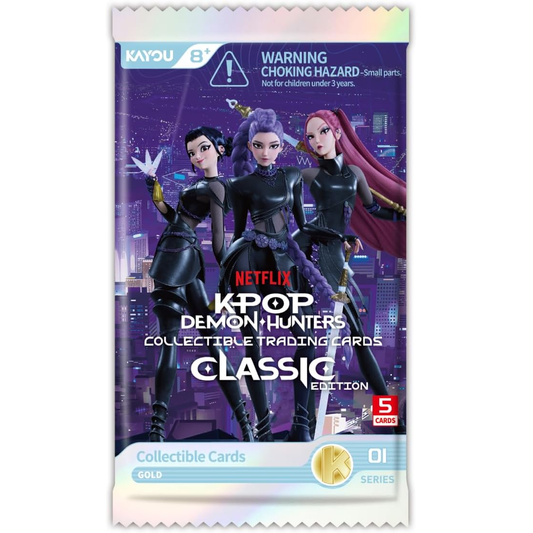K-Pop Demon Hunters Kayou World Tour Collectible Cards Classic Edition 001 EMEA Serie 1-B (Booster Box 20 Pack) Carte Collezionabili ENG