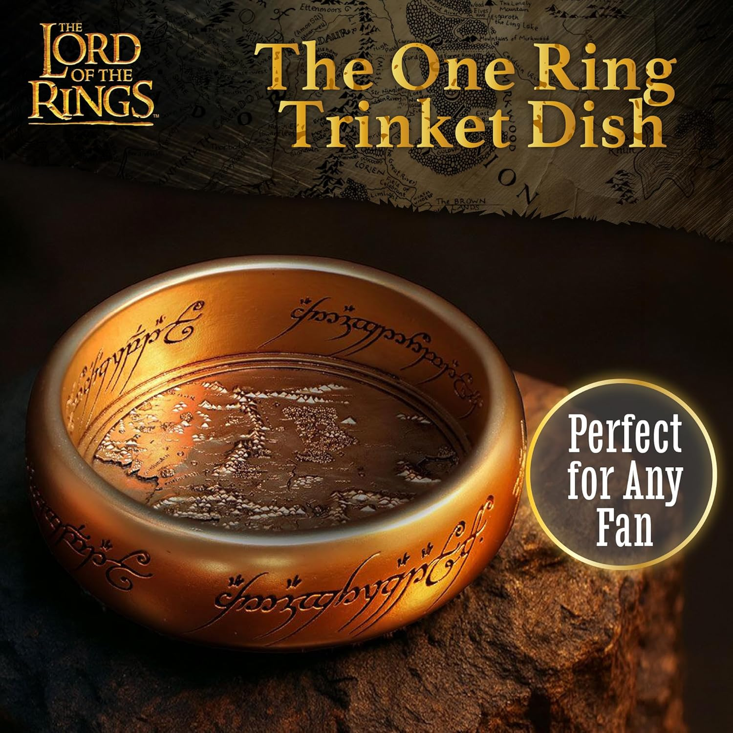 Nemesis Now Lord Of The Rings The One Ring Portagioielli In Resina 11 cm