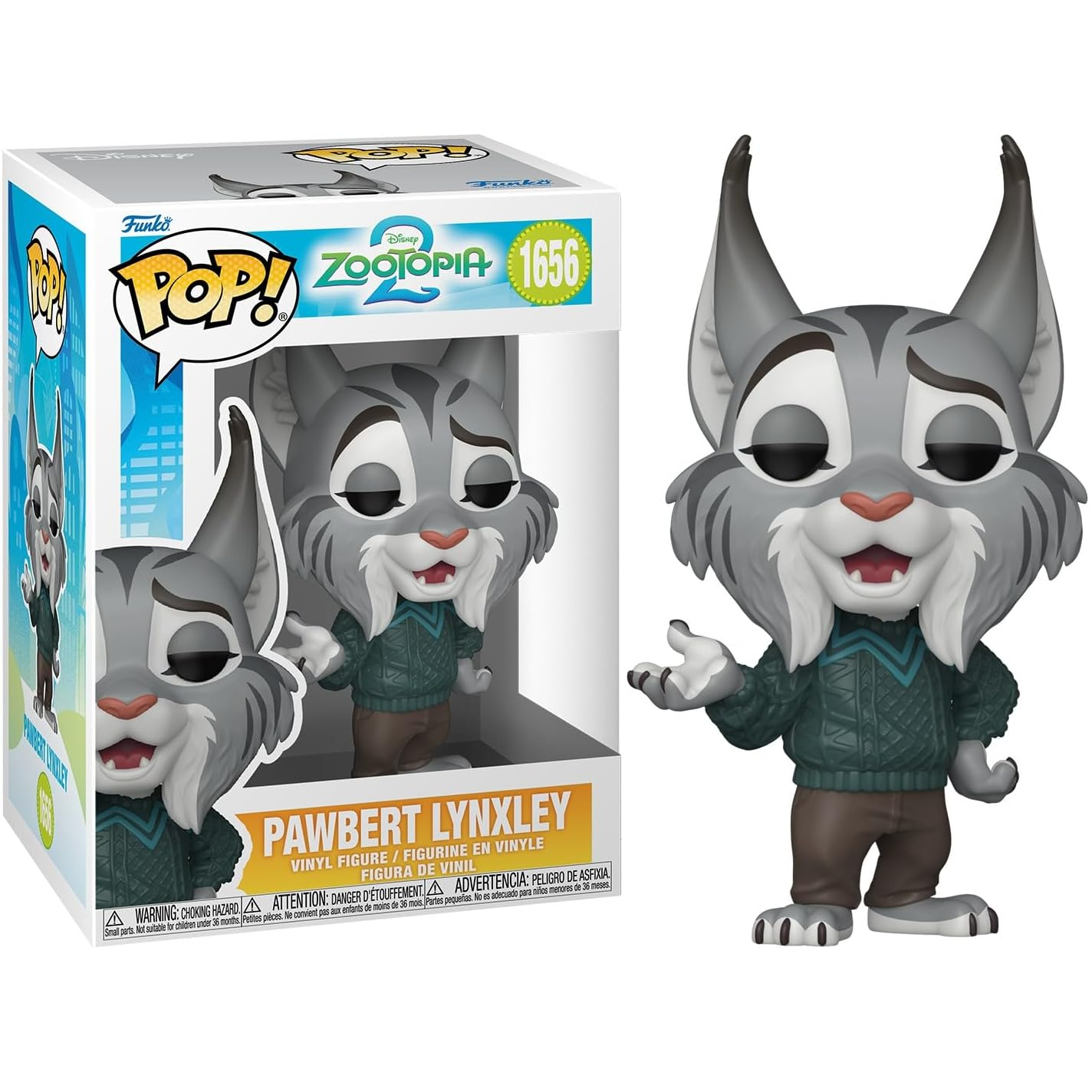 Funko Pop! Disney Zootropolis 2 - (1656) Pawbert Lynxley Figure