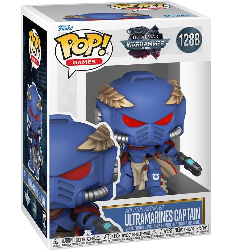 Funko Pop! Games: WarHammer 40.000 - (1288) Ultramarines Captain - Vinyl Figure 9cm