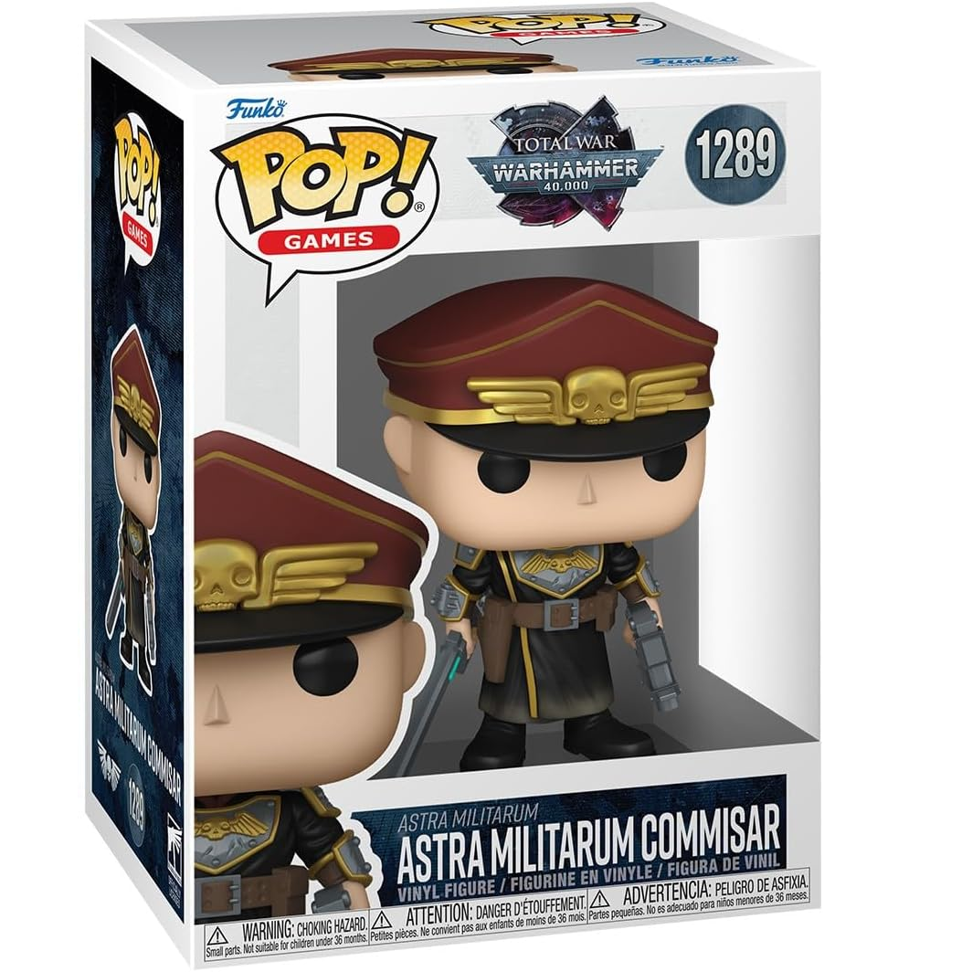 Funko Pop! Games: WarHammer 40.000 - (1289) Astra Militarum Commisar - Vinyl Figure 9cm