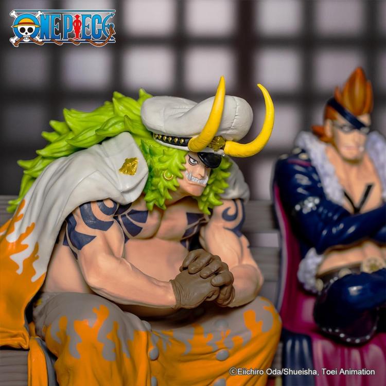 BANDAI ONE PIECE ICHIBANSHO TOBIROPPO SASAKI ACTION FIGURE PVC 12CM STATUETTA