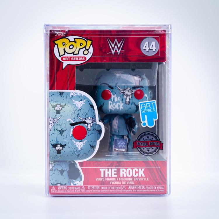 Funko Pop ! Wwe (44) Artist Series: The Rock W/Case "Special Edition" Figure 9Cm