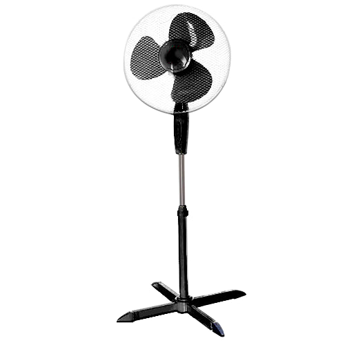 Ventilatore A Piantana Silenzio 45W Pala 40Cm 3 Velocita Altezza Regolabile Nero