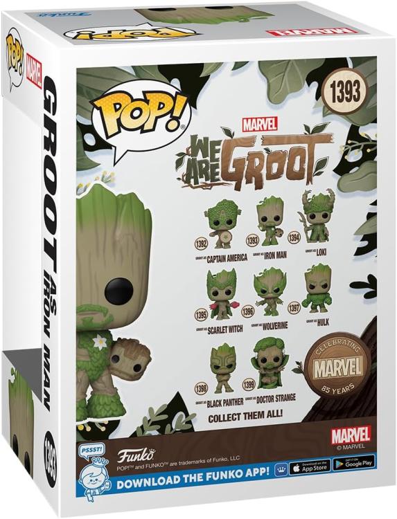 Funko Pop ! Marvel Wag - Iron Man We Are Groot - (1393) Statua Vinyl Figure 9Cm