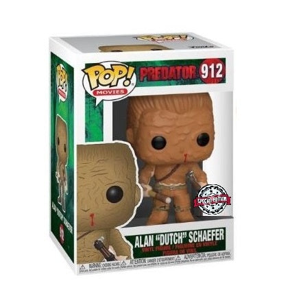 Funko Pop ! Movies Predator (912) Alan Dutch Schaefer Special Edition Statua 9Cm