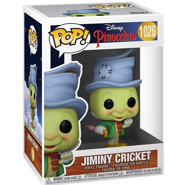 Funko Pop ! Disney Pinocchio - (1026) Grillo Parlante Figure Jiminy Cricket 9Cm