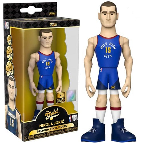 Funko Pop Gold ! Series Two Nba Nuggets- Nikola Jokic Chase Premium Vinyl Figure