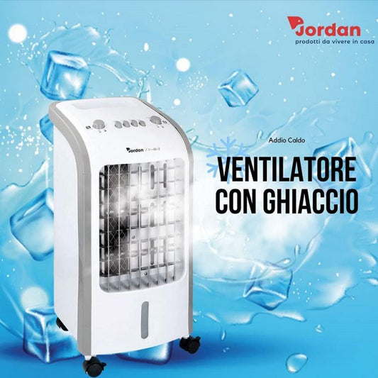 CONDIZIONATORE PORTATILE RAFFRESCATORE VENTILATORE PURIFICATORE UMIDIFICATORE 6L