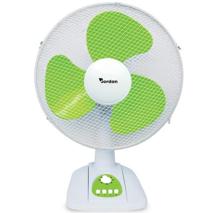 Jordan Ventilatore Da Tavolo Pale Ø 40Cm 45W Regolabile Oscillante Timer Ufficio