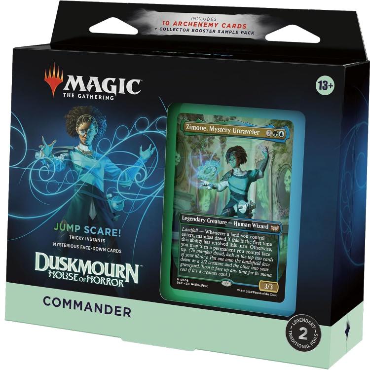 Magic The Gathering: Duskmourn House Of Horror - Com Deck (Set Completo 4Pz) Eng