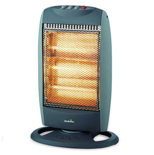 Joytech Stufa Elettrica Alogena Al Quarzo 3 Elementi Oscillante 400W/800W/1200W