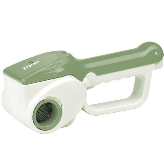 Joytech Grattugia Ricaricable 2 Rulli Inox Bianco/Verde Formaggio Cucina Cheese