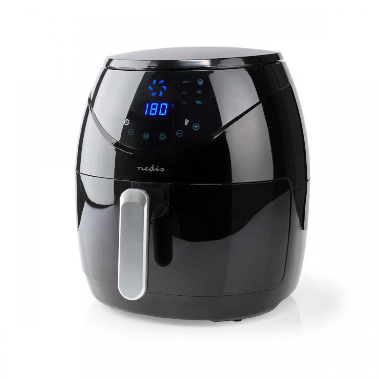 Nedis Friggitrice Ad Aria Calda Digitale Senza Olio 6.5 Lt Forno Con Timer 1800W