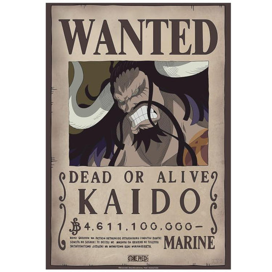 ABYSTYLE (ONE PIECE) POSTER: "WANTED KAIDO" (52X35) ANIME MANGA LIMITED EDITION