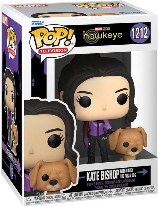 Funko Pop Television Marvel Hawkeye Kate Bishop With Dog Lucky 1212 Vinyl Figure