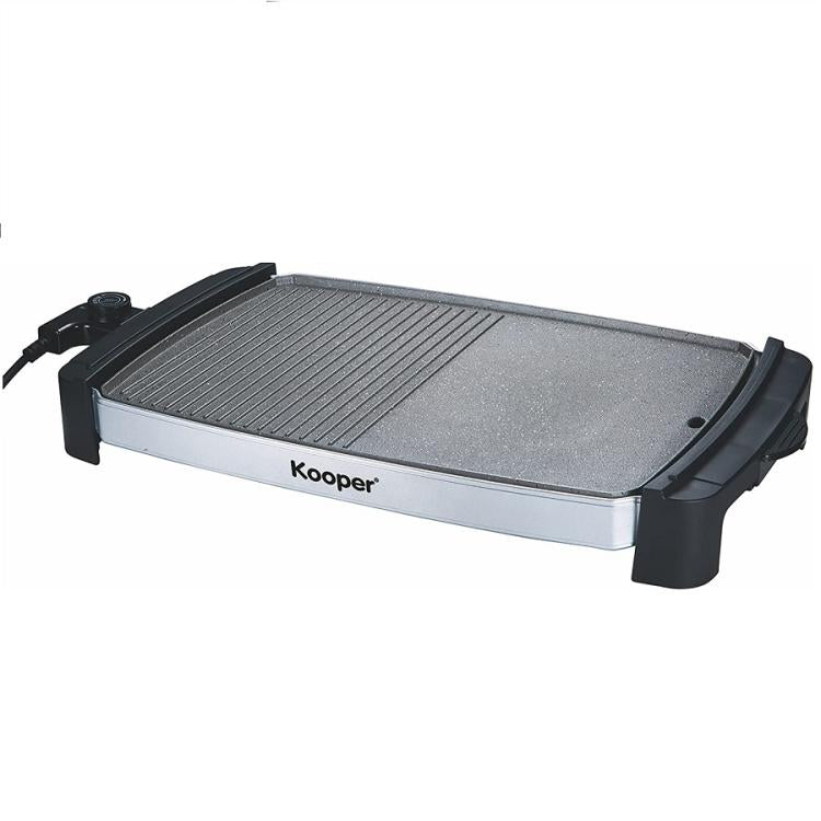 Kooper Piastra Antiaderente Elettrica Doppia Superficie Liscia / Grill 1900W