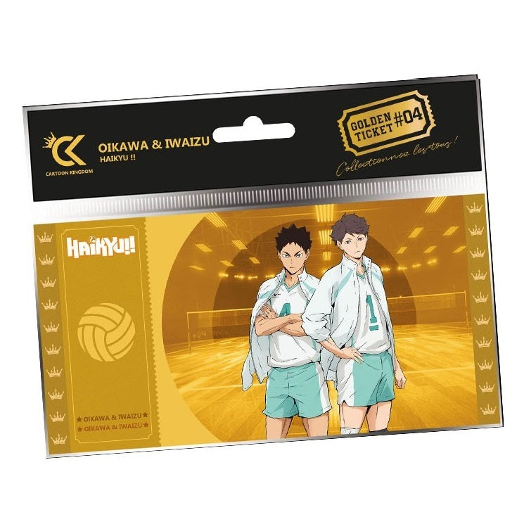 CARTOON KINGDOM - GOLDEN TICKET: HAIKYU!! (OIKAWA & IWAIZU) #04 DA COLLEZIONE