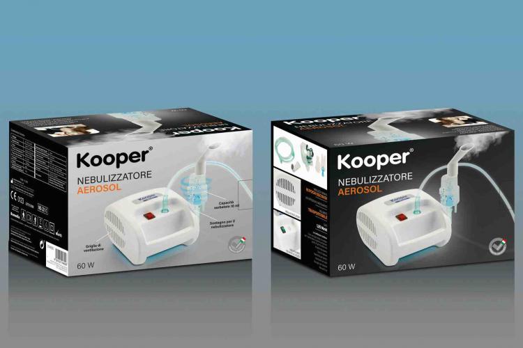 Kooper Apparecchio Aerosol Nebulizzatore Con Accessori Nuovo Inalazione Bambino