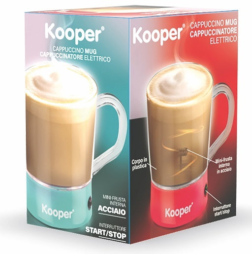 Kooper Cappuccinatore Elettrico A Batterie Mug 3W Plastica Senza Fili Cappuccino