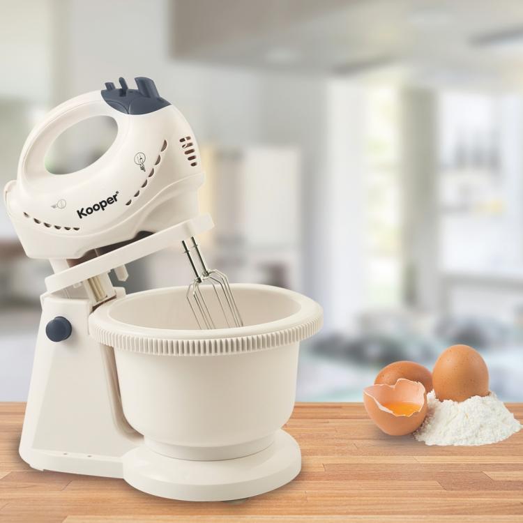 Kooper Juanito Sbattitore Elettrico Con Ciotola Frusta Ganci 5 Velocità 200W 2L