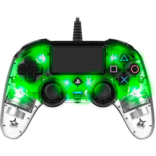 CONTROLLER NACON WIRED PS4 LUMINOSO COMPACT LIGHT EDITION LED VERDE PAD NUOVO