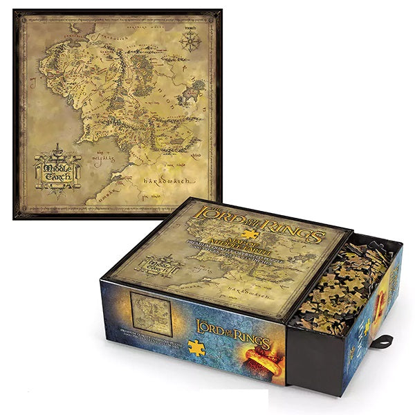 Puzzle 1000Pz Il Signore Degli Anelli Mappa Terra Di Mezzo Lords Of The Rings