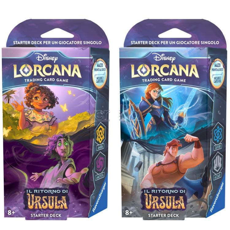 Disney Lorcana "Il Ritorno Di Ursula" Starter Deck (Encanto) Ambra/Ametista Ita