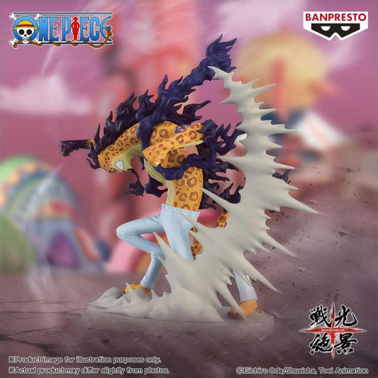 Banpresto One Piece Senkozekkei (Rob Lucci) Action Figure Pvc Bandai Statua 10cm