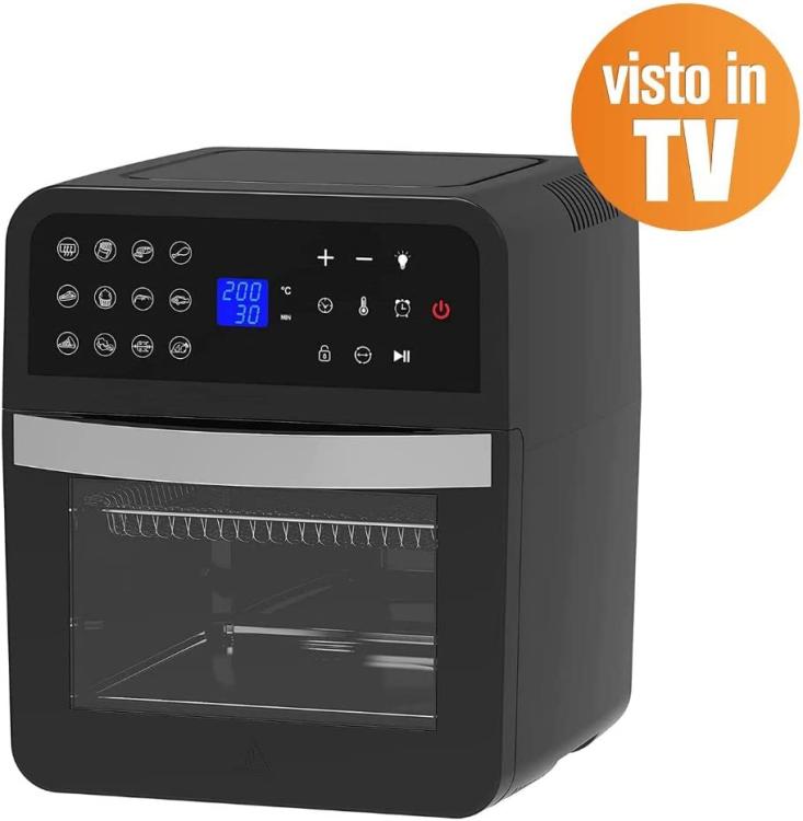 Melchioni Lucifer Friggitrice Ad Aria Forno Elettrico 12 Lt 1800W Essiccatore