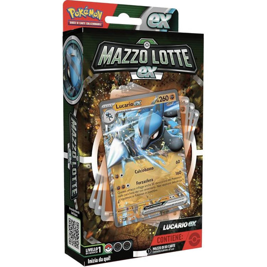 Pokémon - Mazzo Lotte Ex (Lucario-Ex) Gcc 60 Carte Da Gioco Collezione Italiano