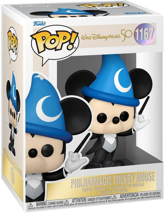 Funko Pop Walt Disney Wolrd 50 Anniversary Philharmagic Mickey Mouse 1167 Vinyl