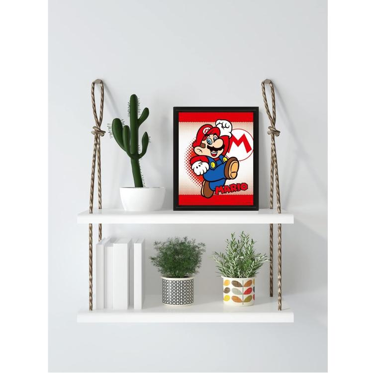 Pyramid - Super Mario Bros / Yoshi Flip Poster Framed 3D Lenticular Incorniciato