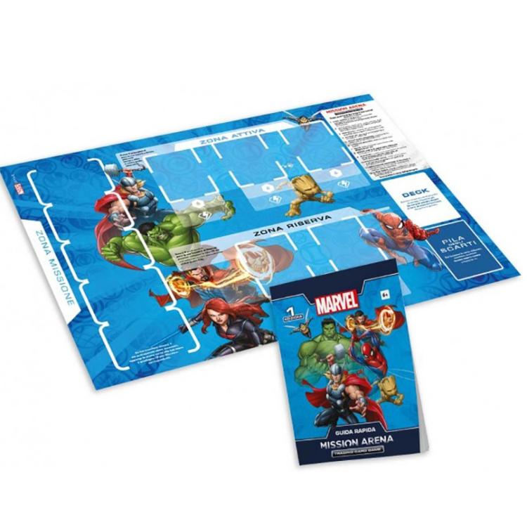 Marvel Mission Arena Trading Mazzo Card Game + Album Raccoglitore (Spider-Man)