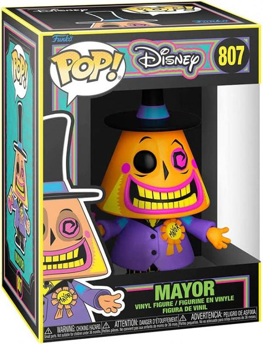 Funko Pop ! The Nightmare Before Christmas Disney - Mayor (807) Blacklight Vinyl