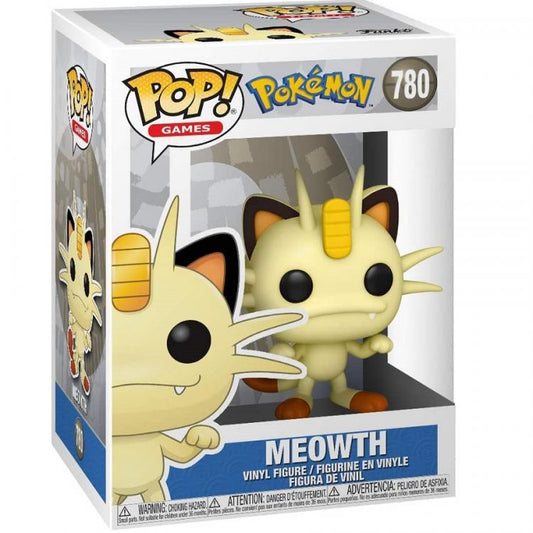 Funko Pop ! Games Pokemon - Meowth (780) Persian Cat Vinyl Figure 9Cm Gatto Evo