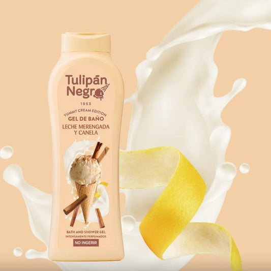 Tulipan Negro Shower Gel Bagno Doccia (Meringa E Cannella) Bagnoschiuma 650Ml