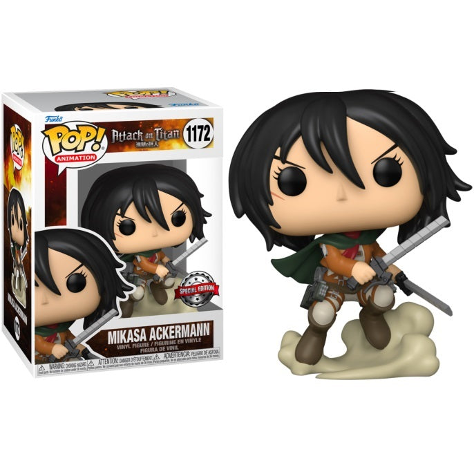 Funko Pop Animation Attack On Titan Mikasa Ackermann 1172 Vinyl Special Edition