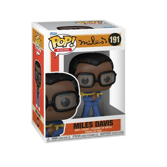 Funko Pop ! Rocks Icons - (191) Miles Davis Figure Vinyl 9Cm Cool Jazz Anni 80