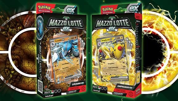 Pokémon - Mazzo Lotte Ex (Lucario-Ex) Gcc 60 Carte Da Gioco Collezione Italiano