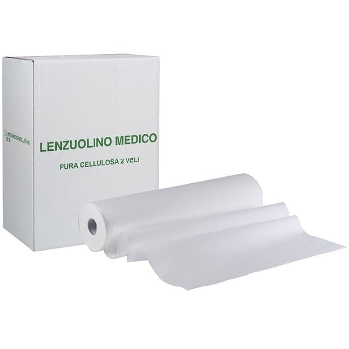 Rotolo Carta Lettino 60Cm Rotoli Lenzuolino Medico 2 Veli Estetista Spa Massaggi