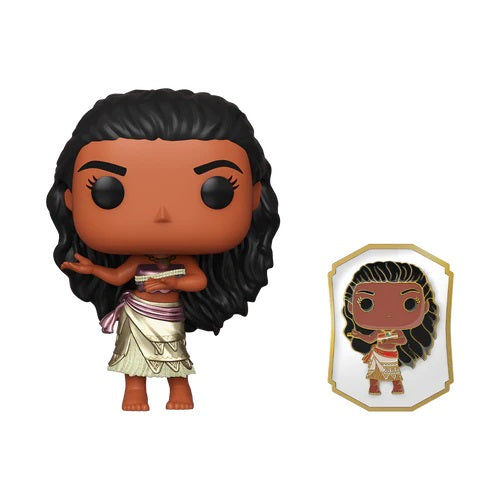 Funko Pop ! Disney Princess - Moana (1162) Exclusive Vinyl With Pin Oceania Film