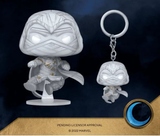 Funko Pop Keychain Tv Marvel Studios - Moon Knight Jump Portachiavi Vinyl Figure