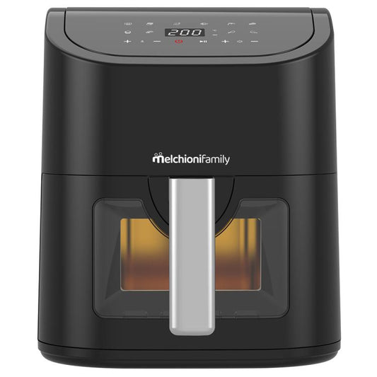 Melcioni Family Friggitrice Ad Aria Marianna 5.2L 1700W Senza Olio Nero Airfryer