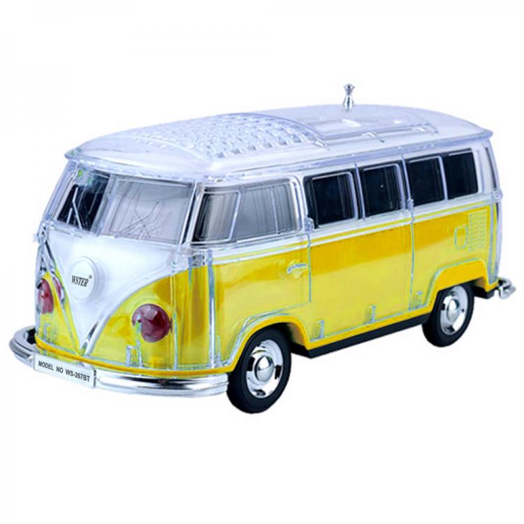 CASSA PORTATILE SD USB BLUETOOTH MP3 SPEAKER ALTOPARLANTE FORMA DI PULMINO - LED