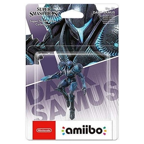 AMIIBO SUPER SMASH BROS 81 SWITCH DARK SAMUS NINTENDO DA COLLEZIONE STATUETTA