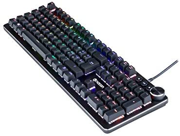 Nacon Tastiera Gaming Semi-Meccanica Usb 6 Tasti Macro Pc Led Windows Rgb Cl-520