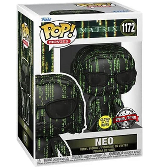 Funko Pop ! Movies Matrix - (1172) Neo Figure G.I.T.D. Special Edition Vinyl Exm
