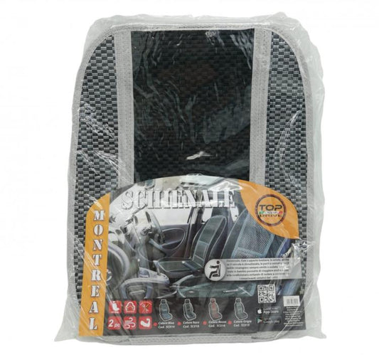 Set Schienali Universali Per Auto Supporto Lombare Coprisedili Traspiranti Blu